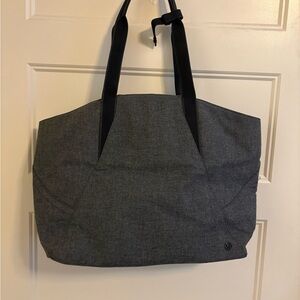 Lululemon Gray Tote Bag with Small Travel Pouch